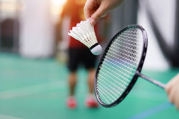 Men playing badminton,Exercise,Badminton